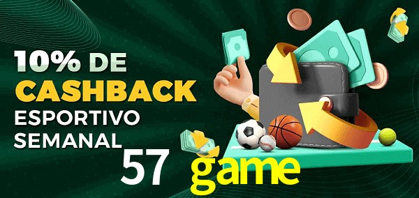 10% de bônus de cashback na 57 game